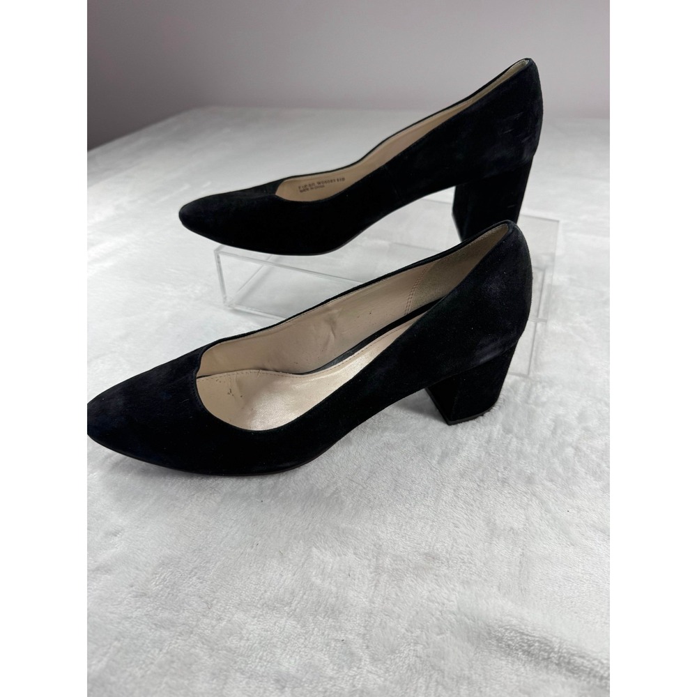 Cole Haan Grand.OS Claudine Classic Pump Shoes Women's 8.5B Black Suede Leather